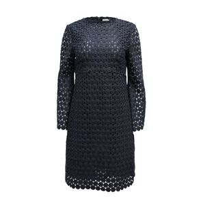 Zimmermann Havoc Thistle Mini Dress in Navy Blue Polyester Guipure Lace